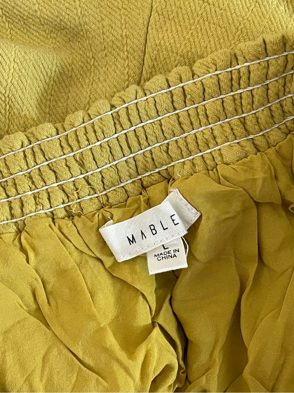 MABLE Yellow Halter Button-Front Romper - Picture 8 of 9